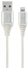 Cablu USB Gembird CC-USB2B-AMLM-2M-BW2, alb/argintiu