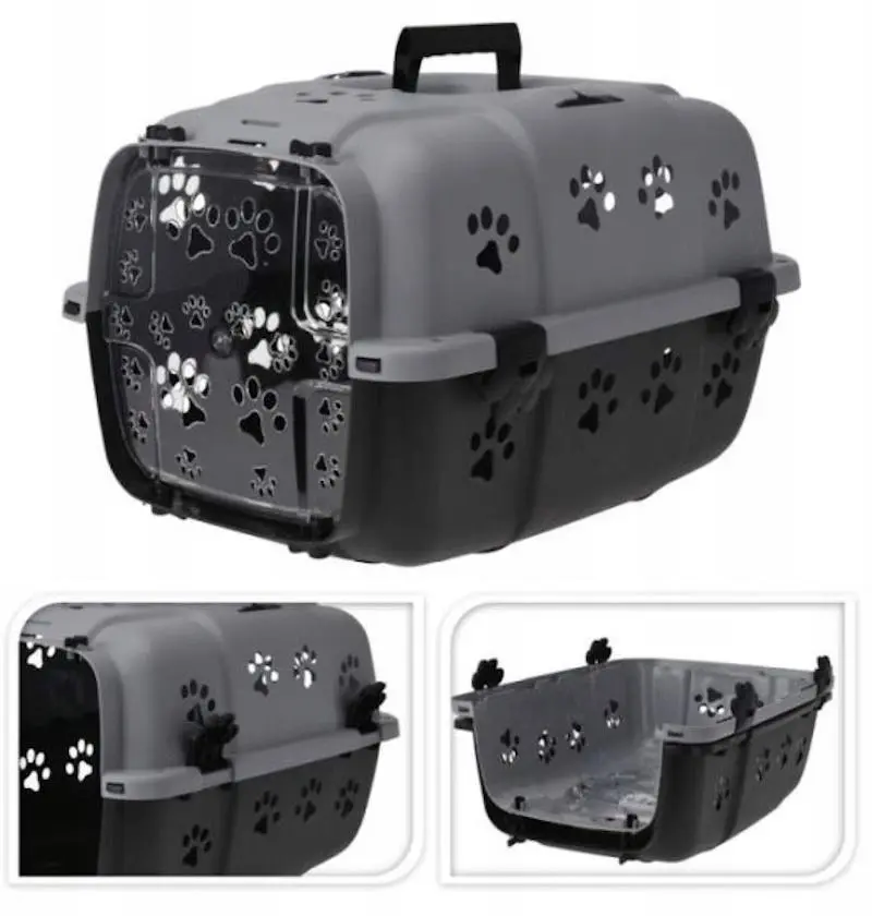 Transport pentru câini și pisici Pets Collection 3075886, gri/negru