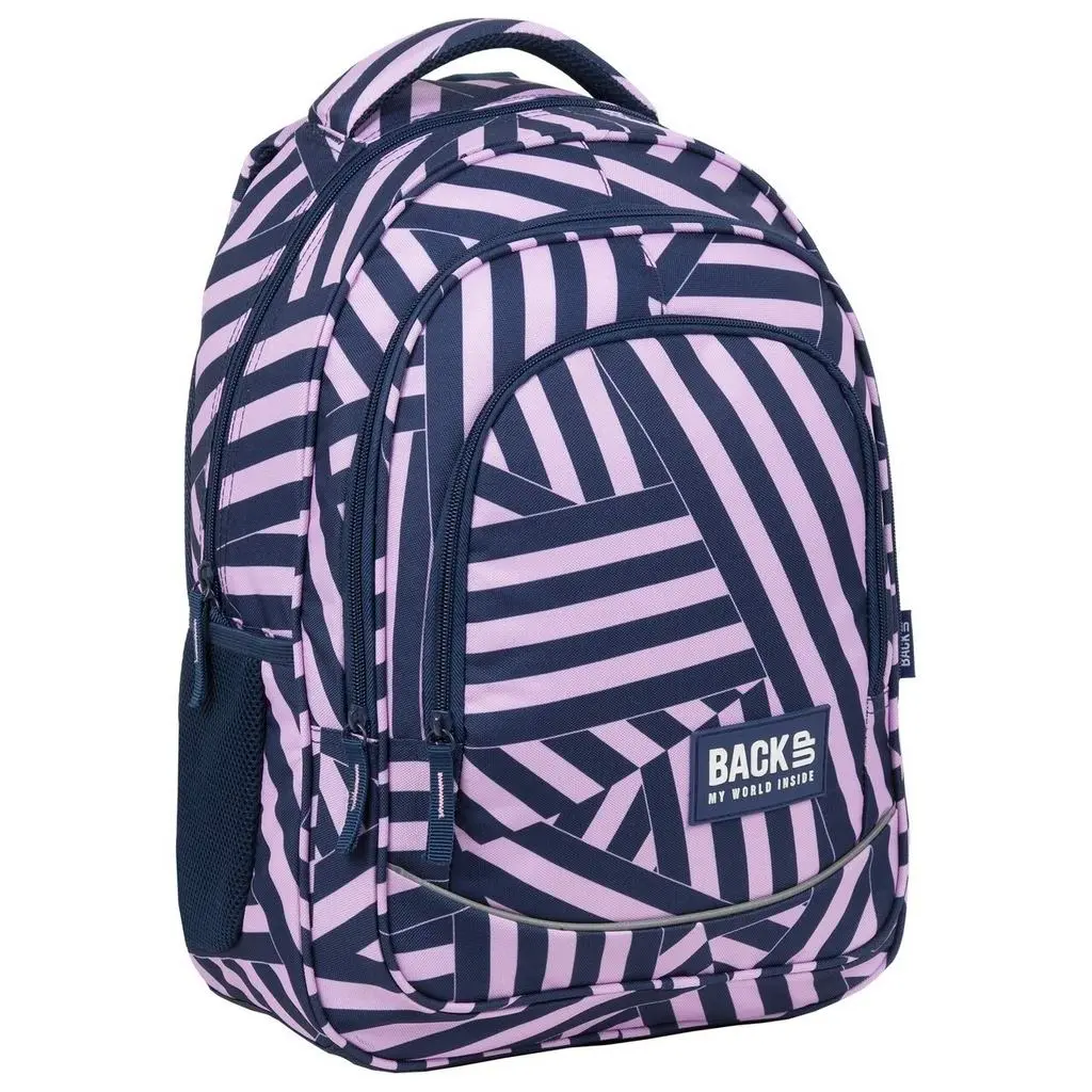 Rucsac școlar BackUP Coloured Stripes PLB3X11