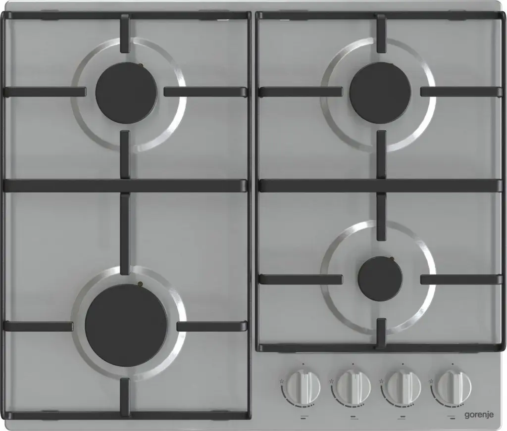 Plită incorporabilă cu gaz Gorenje G 640 EX, inox pe tehnoparc.md Plită incorporabilă cu gaz Gorenje G 640 EX, inox
