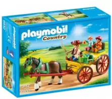 Set jucării Playmobil Horse-Drawn Wagon