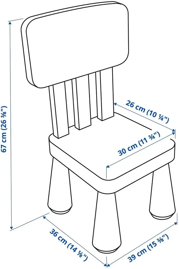 Scaun pentru copii IKEA Mammut, violet