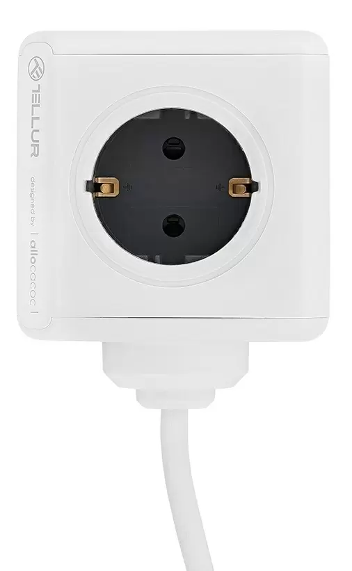 Сетевой фильтр Tellur PowerCube 1.5м (2xUSB), белый