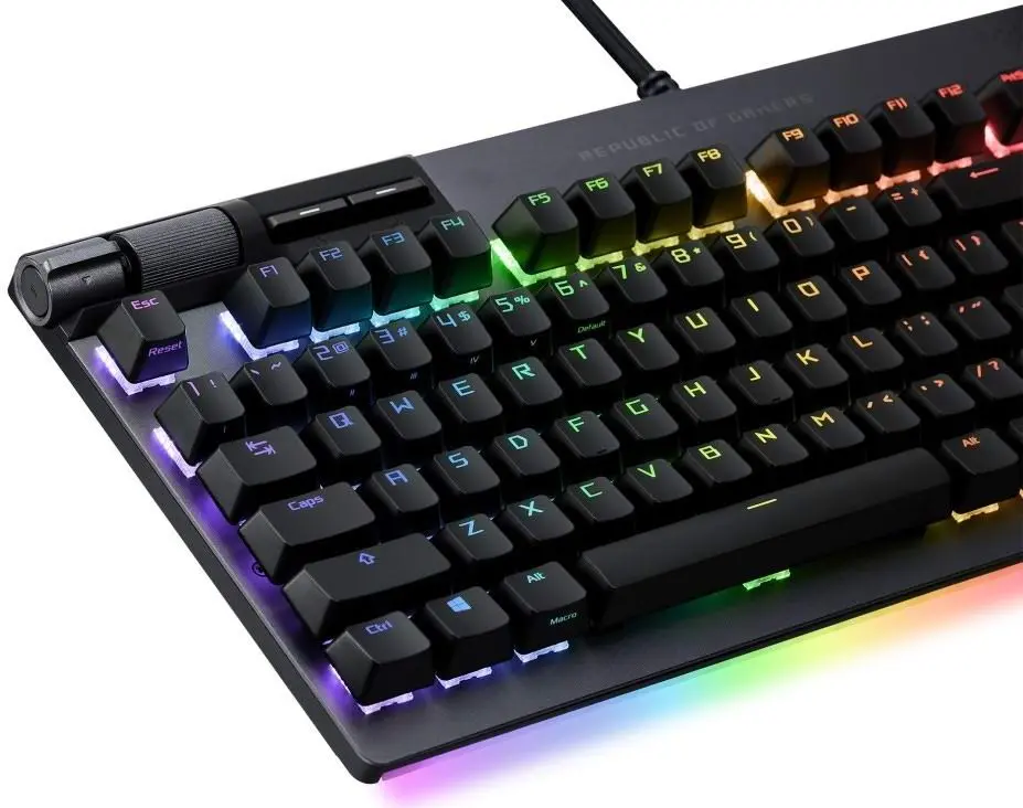 Tastatură Asus ROG Strix Flare II Gunmetal, negru