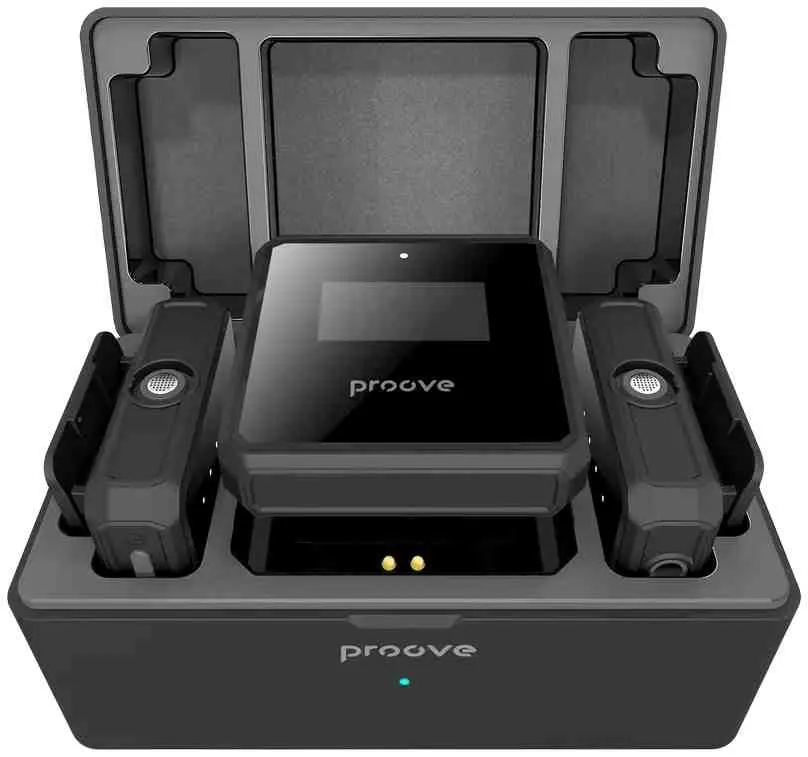 Microfon Proove Forum Type-C/Lighting/Aux (2 mic), negru