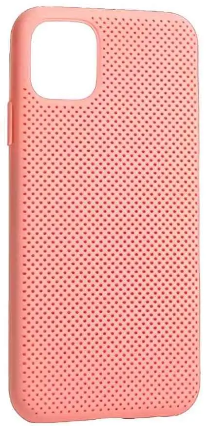 Husă de protecție Helmet Case Liquid Silicone Grid iPhone 11 Pro (HMT-CLSIP11PGPK), roz