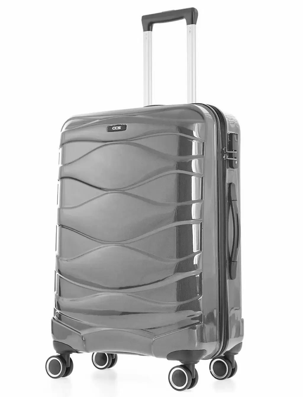 Комплект чемоданов CCS 5229 Set, серебристый