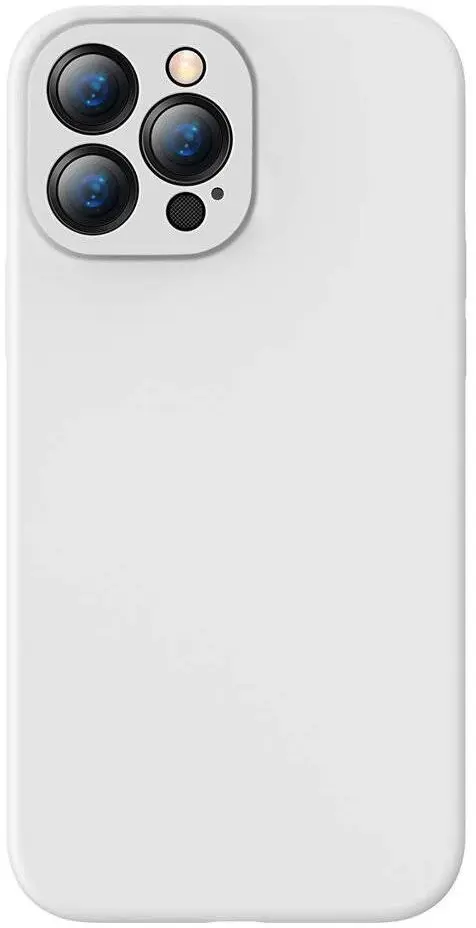 Чехол Baseus Liquid Silica Gel Protective Case For iPhone 13 Pro Max, белый