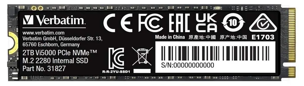 Disc rigid SSD Verbatim Vi5000 M.2 NVMe, 2TB