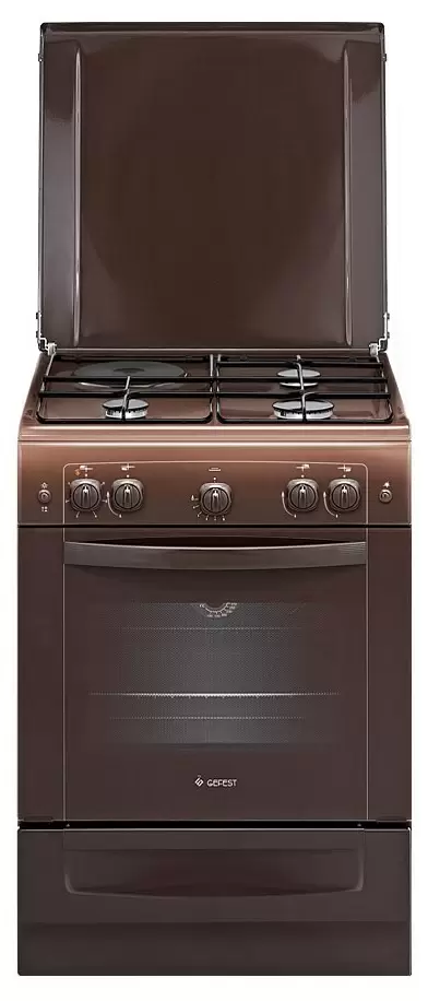 Комбинированная плита Gefest 6110-01 0001, коричневый