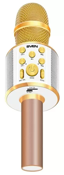 Микрофон Sven MK-950, белый/золотой