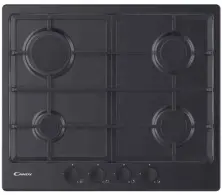 Plită incorporabilă cu gaz Candy CHG6BRBB, negru
