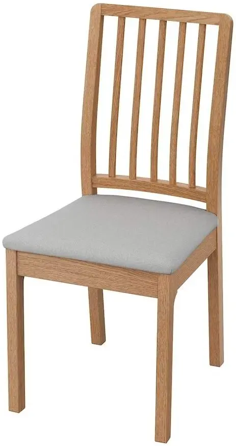 Scaun IKEA Ekedalen, stejar/ gri orrsta