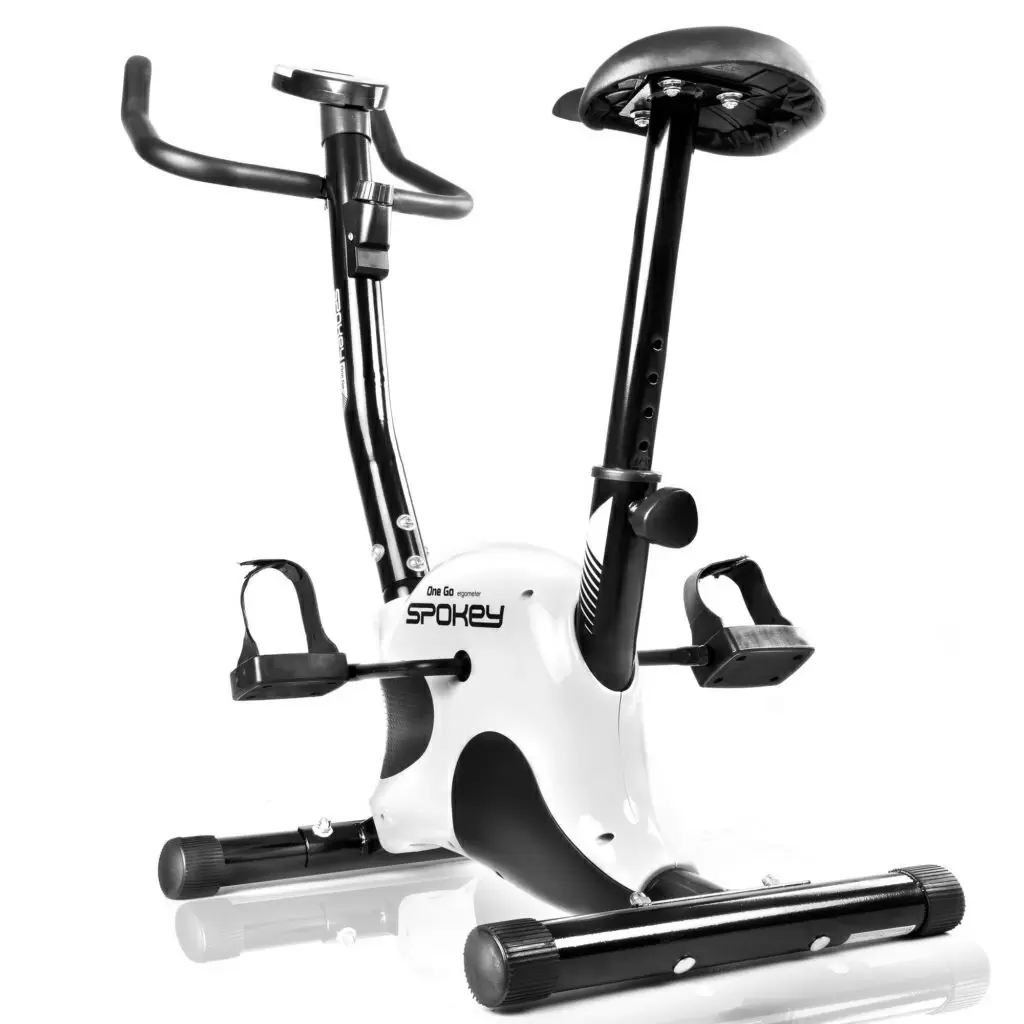 Bicicletă fitness Spokey Onego, alb/negru