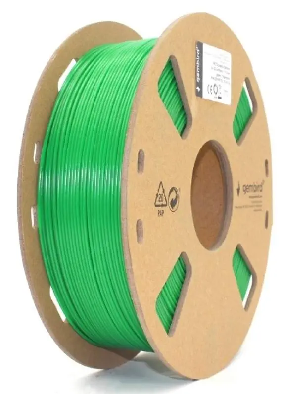 Filament pentru imprimare 3D Gembird 3DP-PETG1.75-01-G, verde