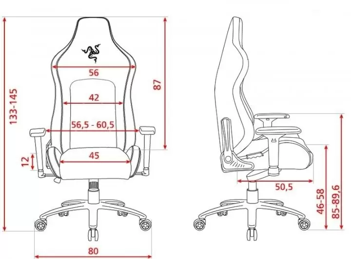 Компьютерное кресло Razer Iskur Fabric XL, серый