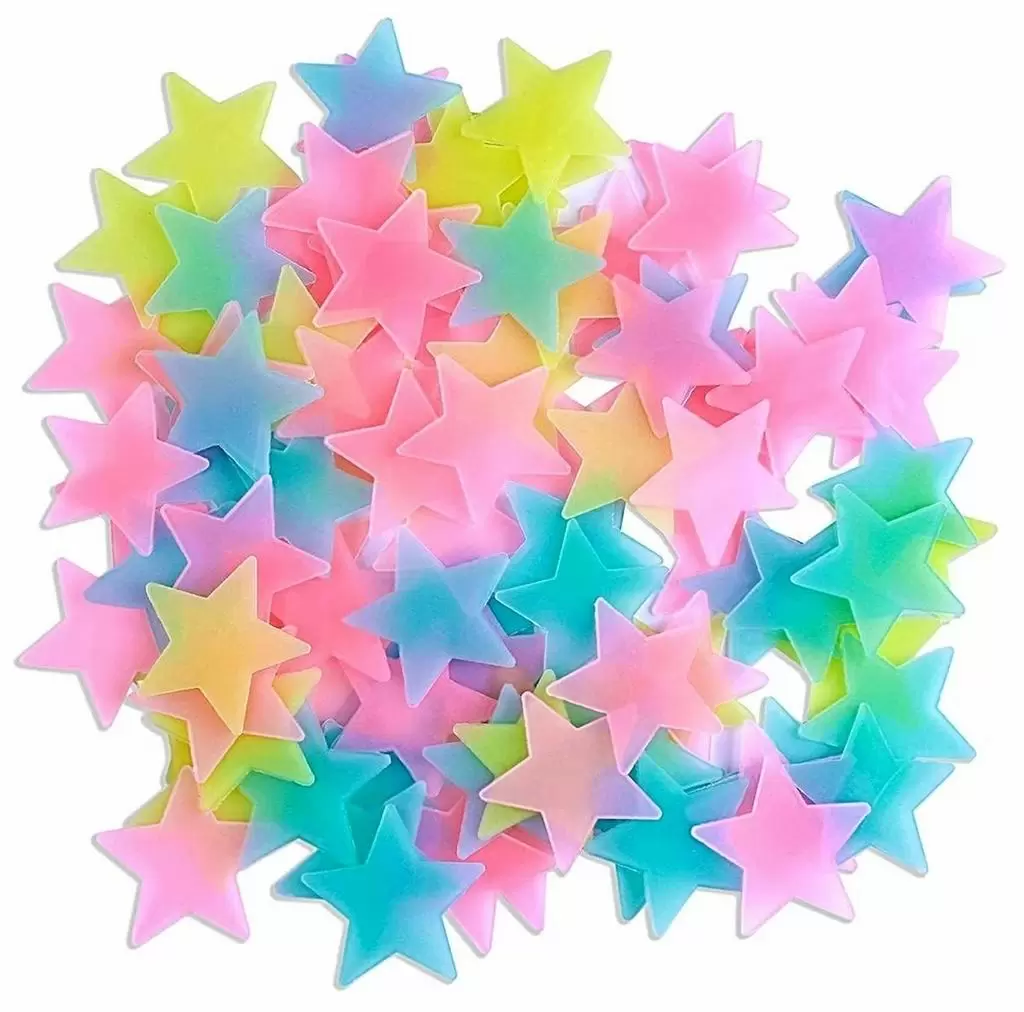 Набор флуоресцентных звезд Aptel AG683A, цветной