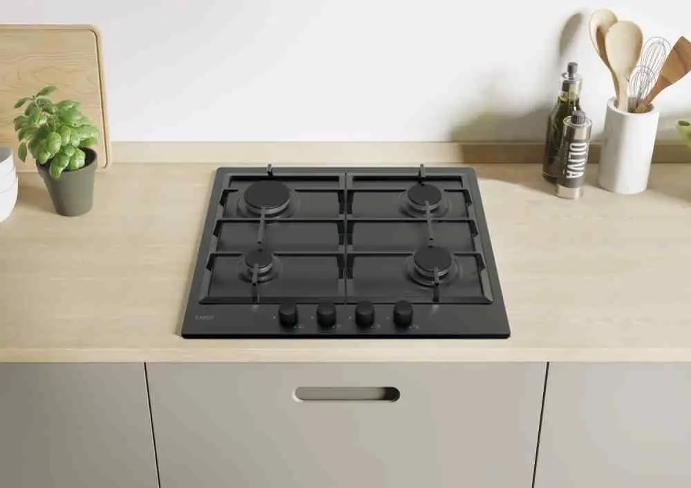 Plită incorporabilă cu gaz Candy CHG6BRBB, negru pe tehnoparc.md Plită incorporabilă cu gaz Candy CHG6BRBB, negru