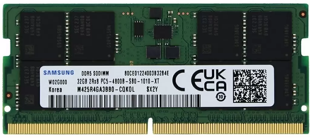 Memorie SO-DIMM Samsung M425R4GA3BB0-CQK 32GB DDR5-4800MHz, CL40, 1.1V