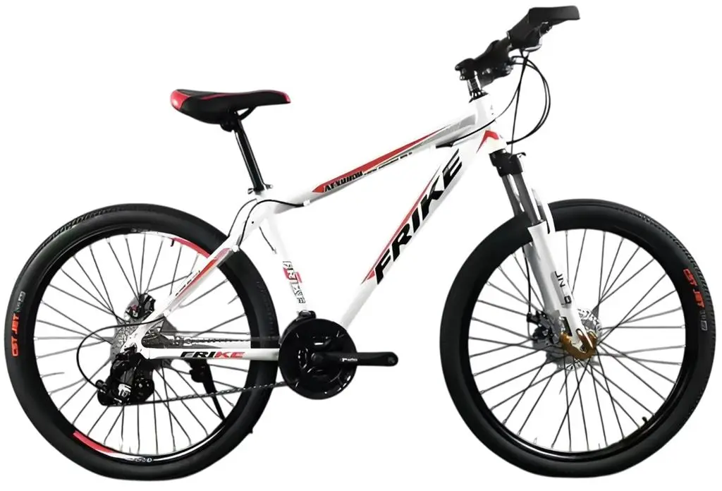 Bicicletă Frike TY-MTB 24, alb/roșu