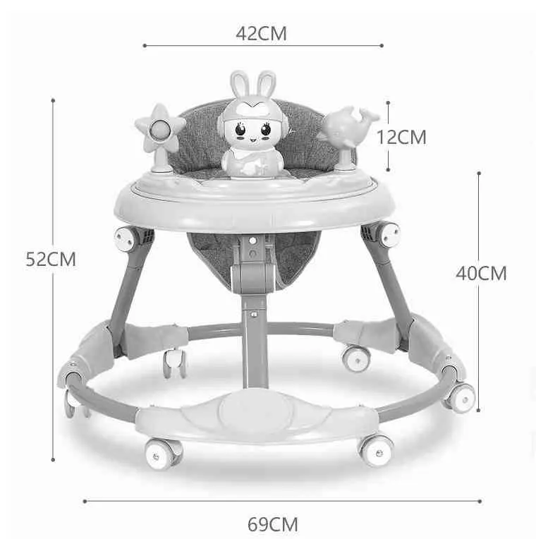 Premergător 4Play Babywalker AT77, albastru