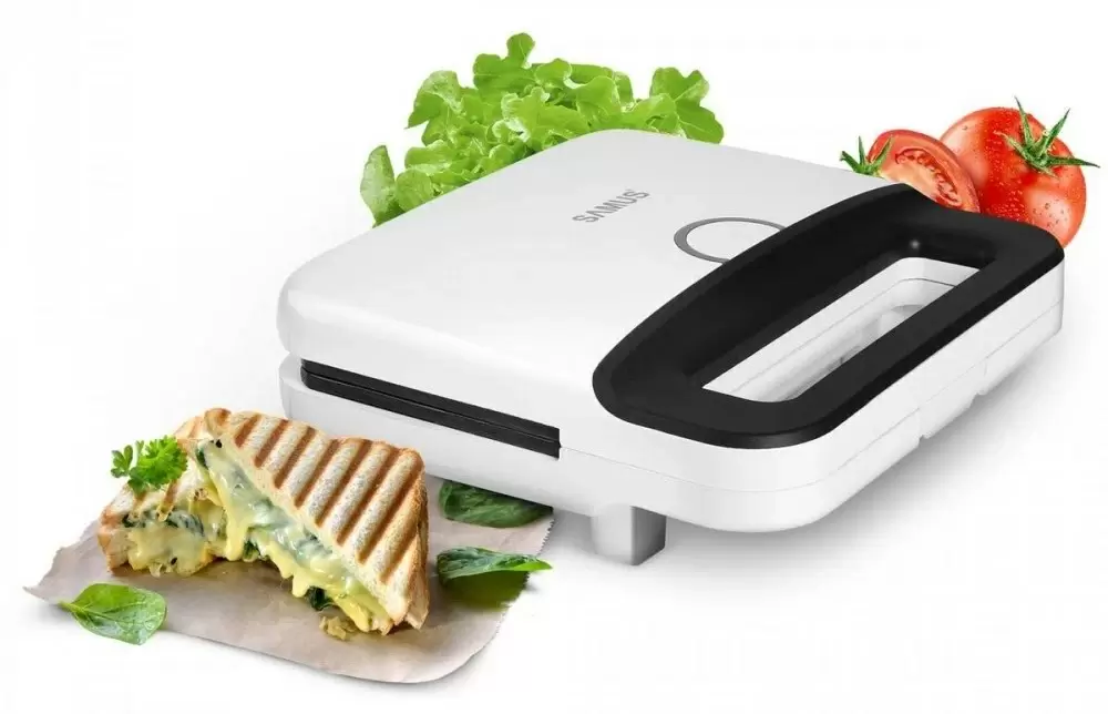 Aparat pentru preparat sandwich Samus STG-750W, alb/negru