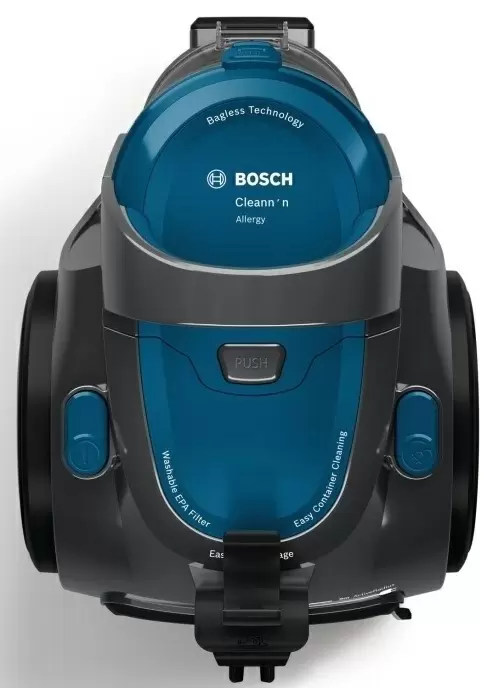 Aspirator fără sac Bosch BGS05A220, albastru/negru