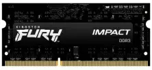 Memorie SO-DIMM Kingston Fury Impact 4GB DDR3L-1866, CL11, 1.35V or 1.5V