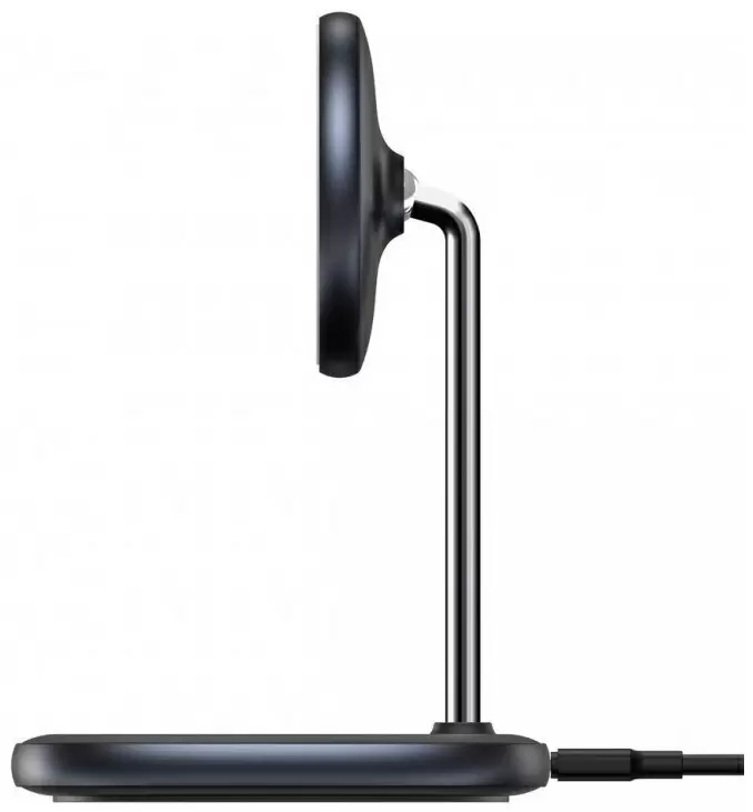 Încărcător Baseus Swan Magnetic Desktop Bracket Wireless Charger, negru