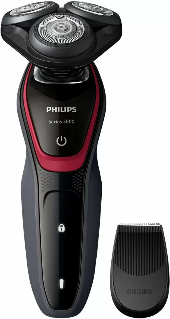 Aparat de ras Philips S5130/06, negru/roșu