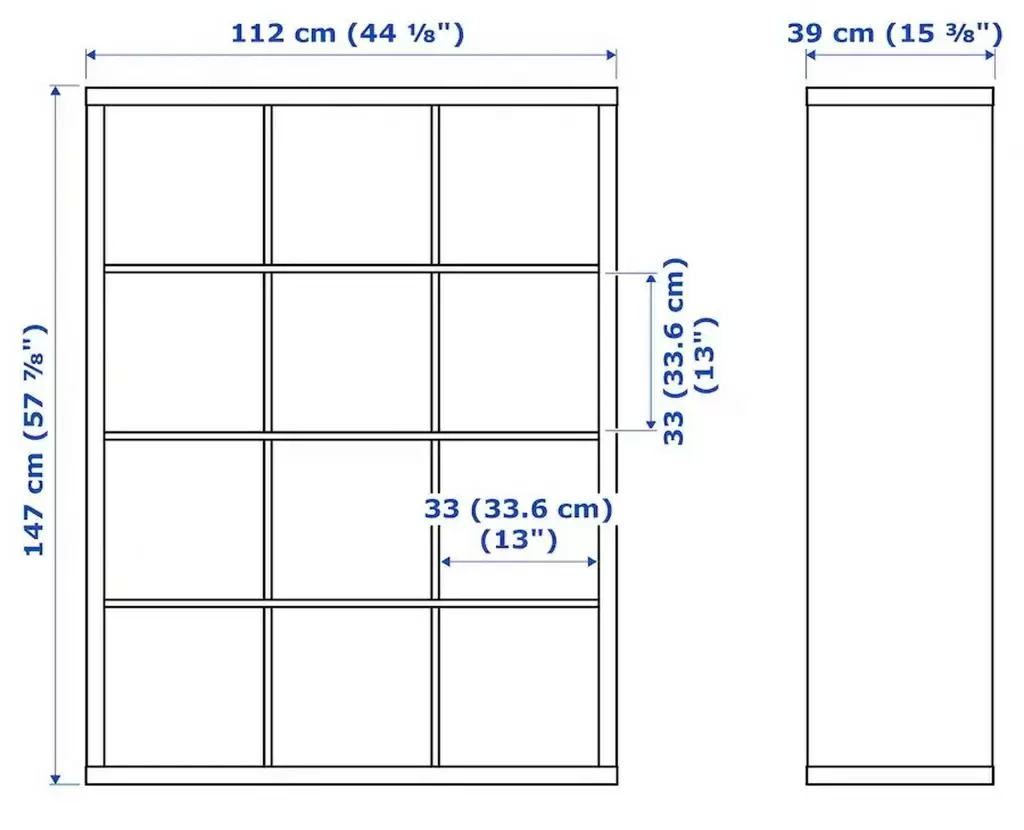 Etajeră IKEA Kallax 112x147, alb