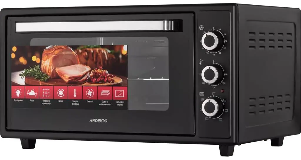 Электродуховка Ardesto MEO-F48RCB, черный, черный