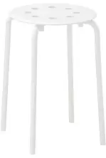 Taburetă IKEA Marius 45cm, alb
