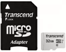 Карта памяти Transcend microSDXC 350V + SD adapter, 32ГБ