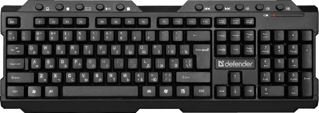 Tastatură Defender Element HB-195, negru