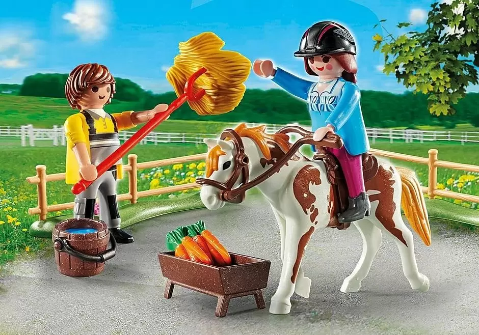 Set jucării Playmobil Starter Pack Horseback Riding