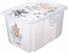 Container pentru jucării Keeeper Bambi 45L, transparent pe tehnoparc.md Container pentru jucării Keeeper Bambi 45L, transparent
