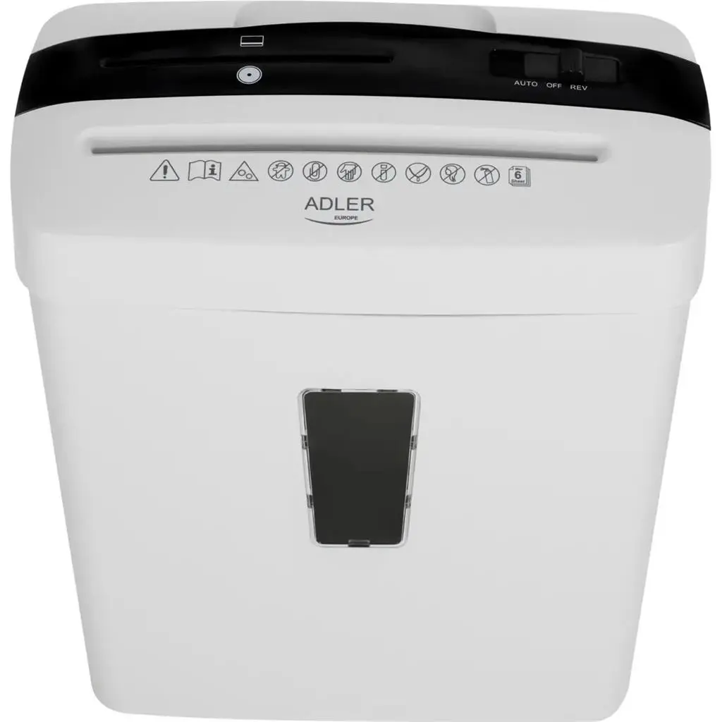 Distrugător de hârtie Adler AD-1037 white pe tehnoparc.md Distrugător de hârtie Adler AD-1037 white