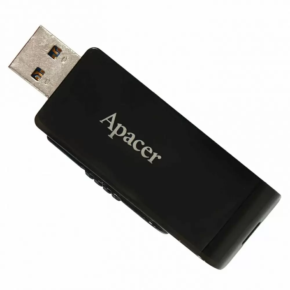 Flash USB Apacer AH350 16GB, negru/alb