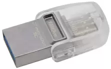 USB-флешка Kingston DataTraveler MicroDuo 128GB, серебристый