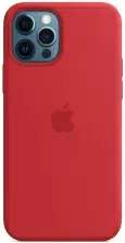 Husă de protecție Helmet Liquid Silicone iPhone 12 Pro Max, roșu