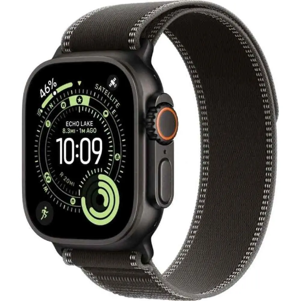 Умные часы Apple Watch Ultra 3 GPS + Cellular 49mm Natural Titanium Case with Blue Bright Blue Trail Loop M/L на tehnoparc.md Умные часы Apple Watch Ultra 3 GPS + Cellular 49mm Natural Titanium Case with Blue Bright Blue Trail Loop M/L