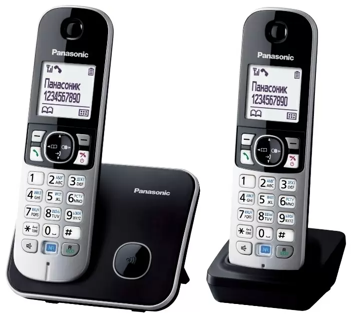 Telefon fără fir Panasonic KX-TG6812UAB, negru