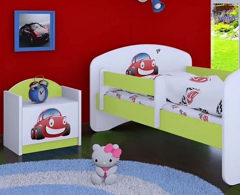 Тумба прикроватная Happy Babies Happy SZN02 Auto, белый/пастельно-зеленый на tehnoparc.md Тумба прикроватная Happy Babies Happy SZN02 Auto, белый/пастельно-зеленый