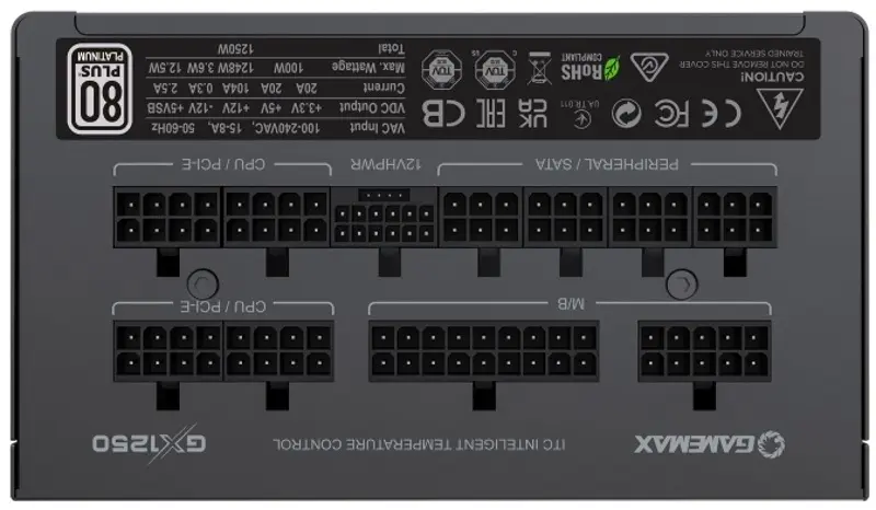 Блок питания Gamemax GX-1250 Pro, черный