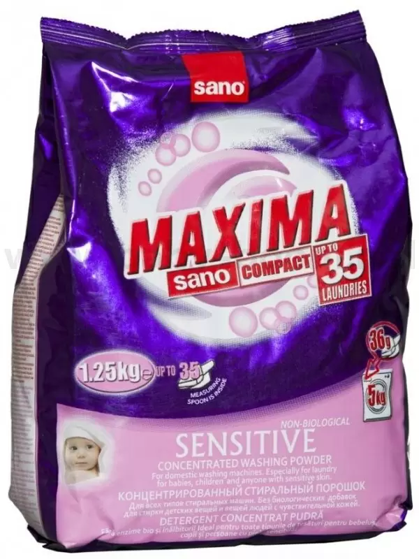 Detergent pentru rufe Sano Maxima Sensitive 1.25kg