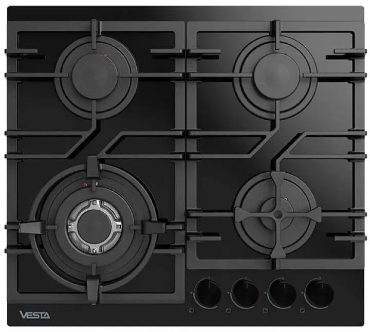 Газовая панель Vesta BH6060IСG/BL, черный