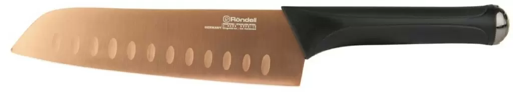 Кухонный нож Rondell RD-692, черный/золотой