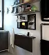 Стол IKEA Bjursta 90x50см, черно-коричневый