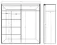 Dulap-cupe Helvetia Meble Alfa 22F01518, stejar sonoma deschis